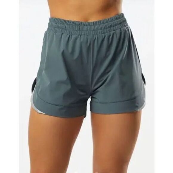 Alphalete Stride Shorts 3" In Halo Gray/Bluish Size S - Picture 1 of 7